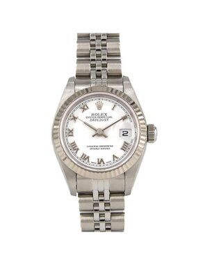 Rolex Datejust Stainless Steel White Gold Automatic Watch